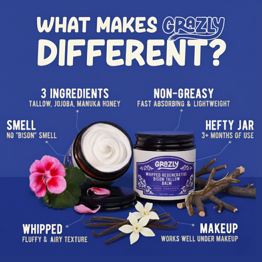 Whipped Bison Tallow & Manuka Honey Moisturizing Balm - view 2