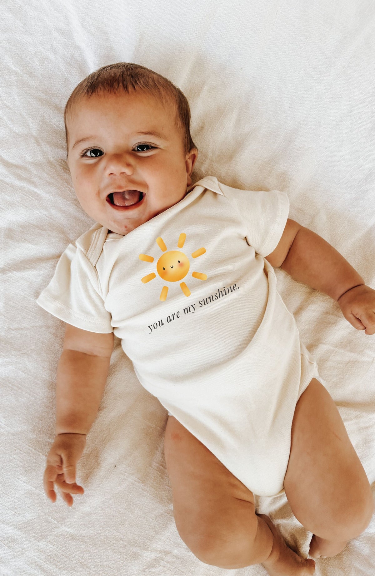You Are My Sunshine Organic Cotton Baby Bodysuit - view 2