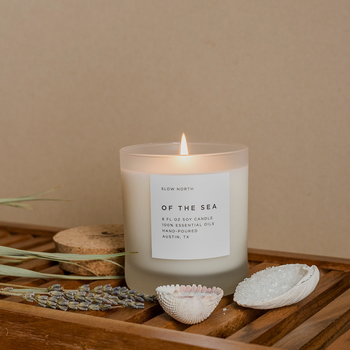 Of The Sea - Signature Soy Candle - Eucalyptus, Lavender & Peppermint - view 2