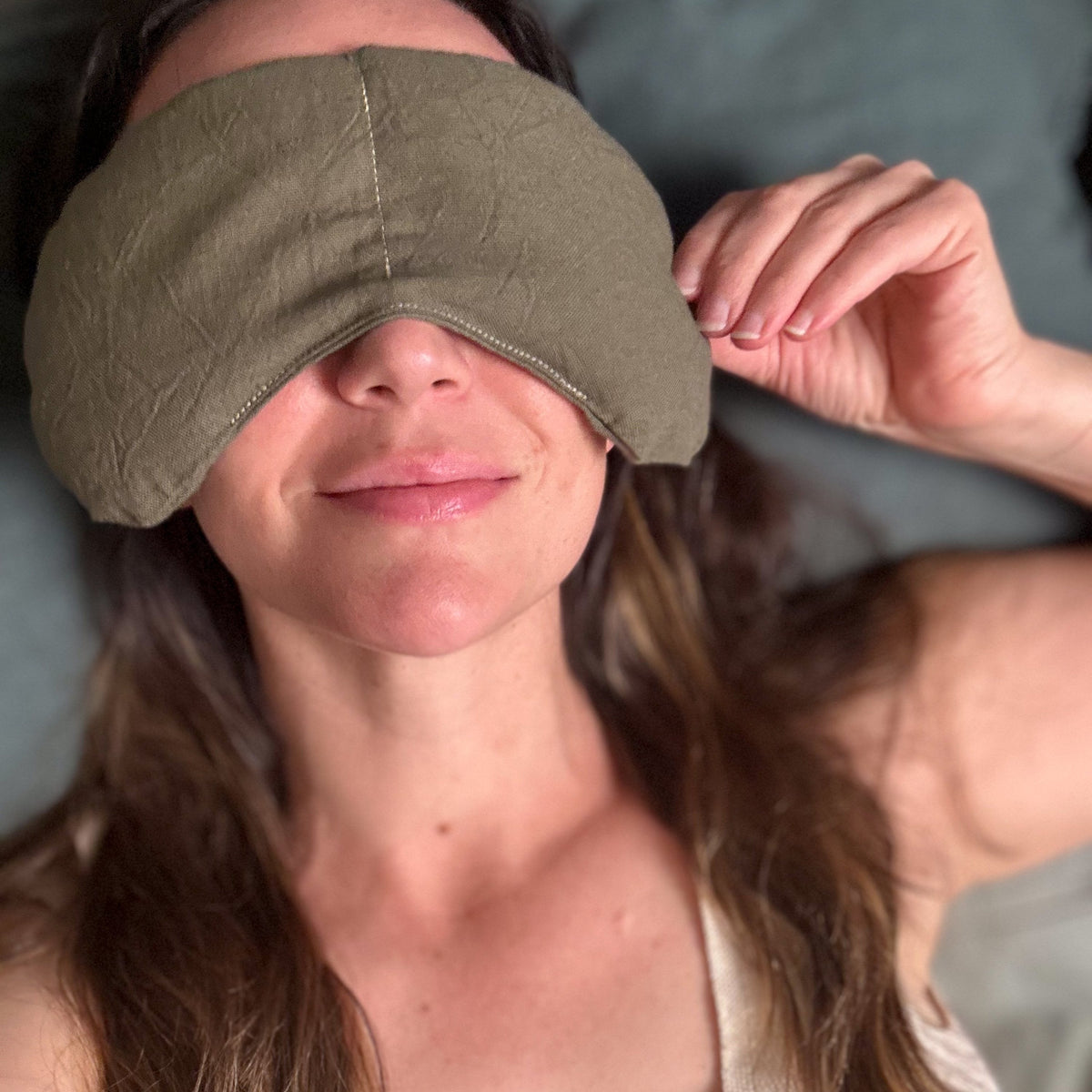 Eye Mask + Neck Wrap Bundle - Olive - view 3