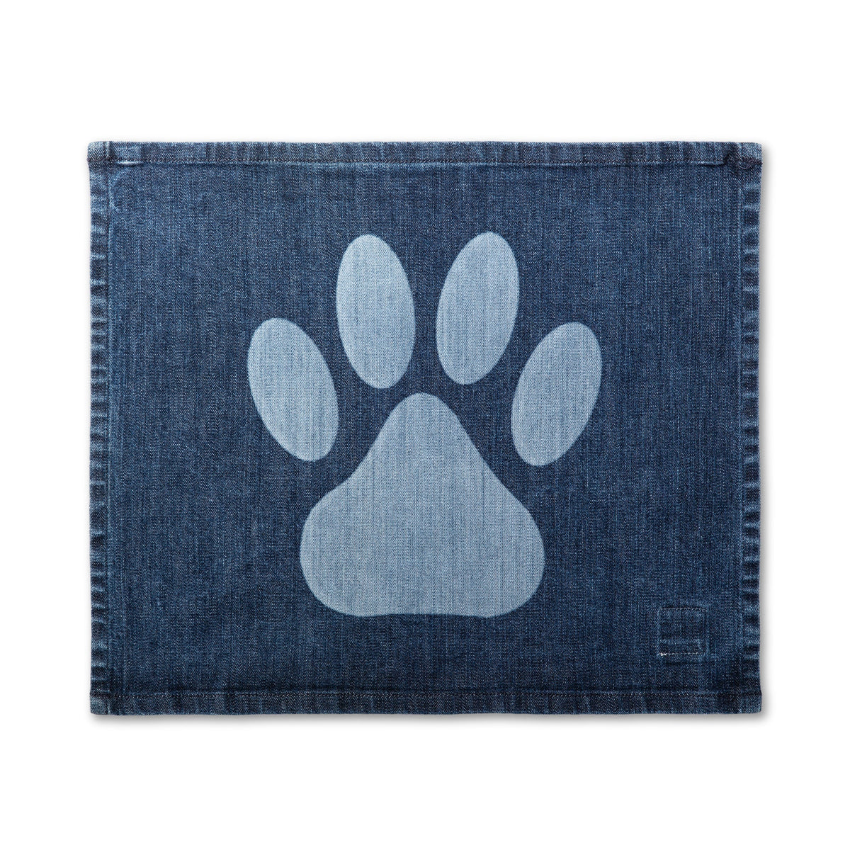 PAW PLACEMAT - LASER PRINTED DENIM - Paw Print