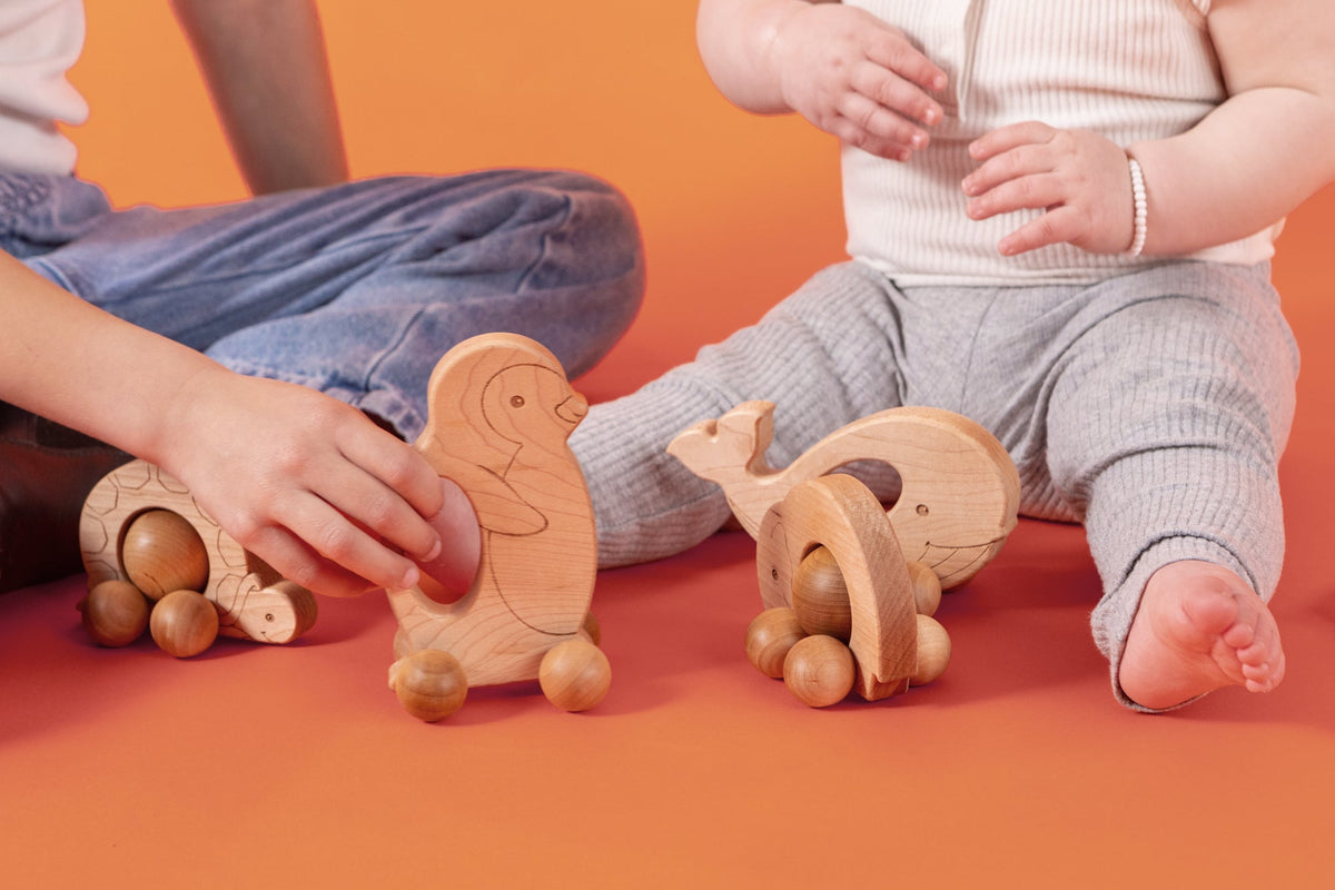 Easy Grasp Kangaroo Push Toy - Made in the USA 🇺🇸 - view 2
