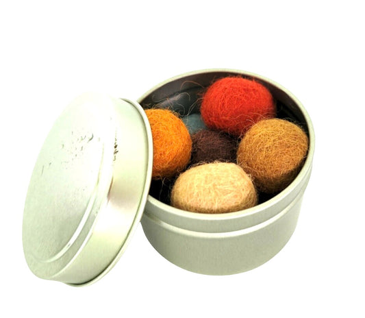 ORGANIC WOOL CAT BALL TOYS - 9 WOOL BALLS