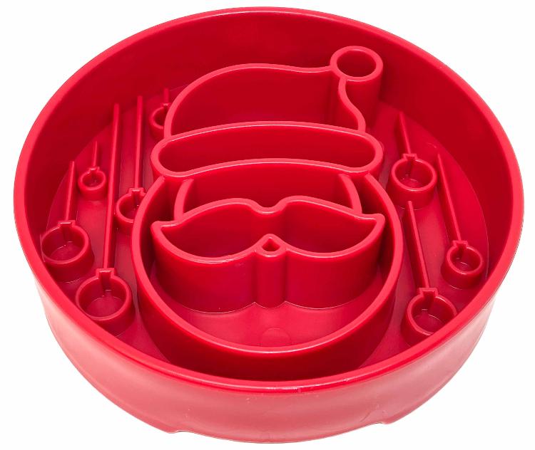 Santa Christmas eBowl Deep Slow Feeder Dog Bowl for Enrichment - view 8