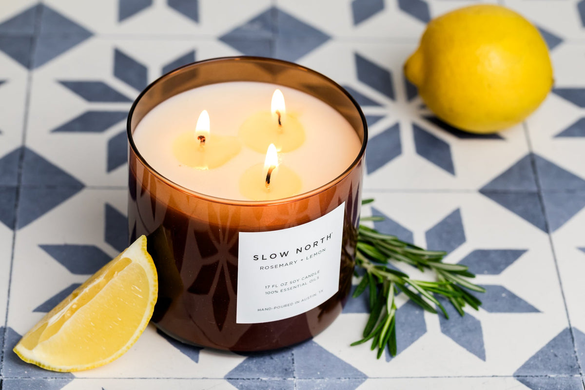 Rosemary + Lemon - Signature 3-Wick Candle - view 4