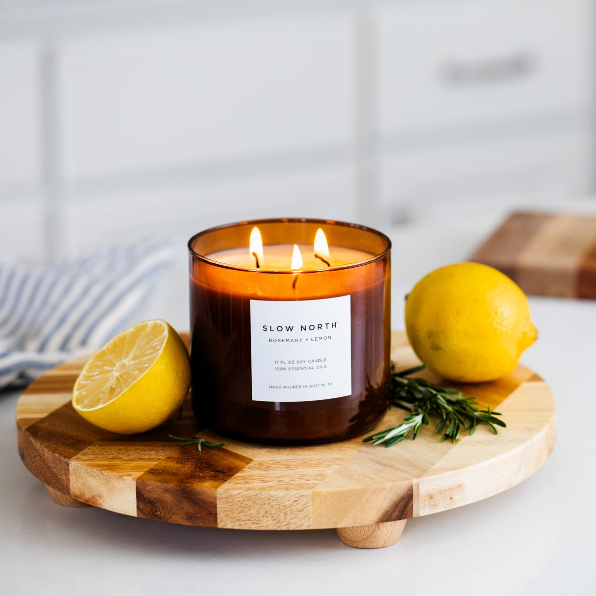 Rosemary + Lemon - Signature 3-Wick Candle - view 2