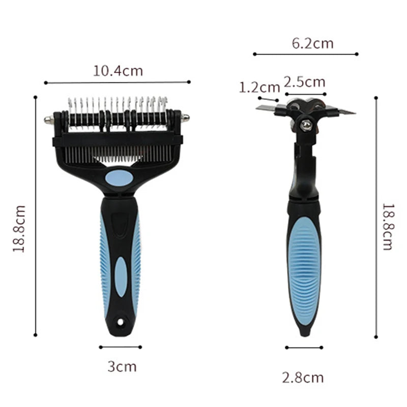 3 In 1 Pet Deshedding Brush Dog Hair Remover Pet Fur Knot Cutter Puppy Cat Comb Brushes Dogs Grooming Shedding Supplies - ima
