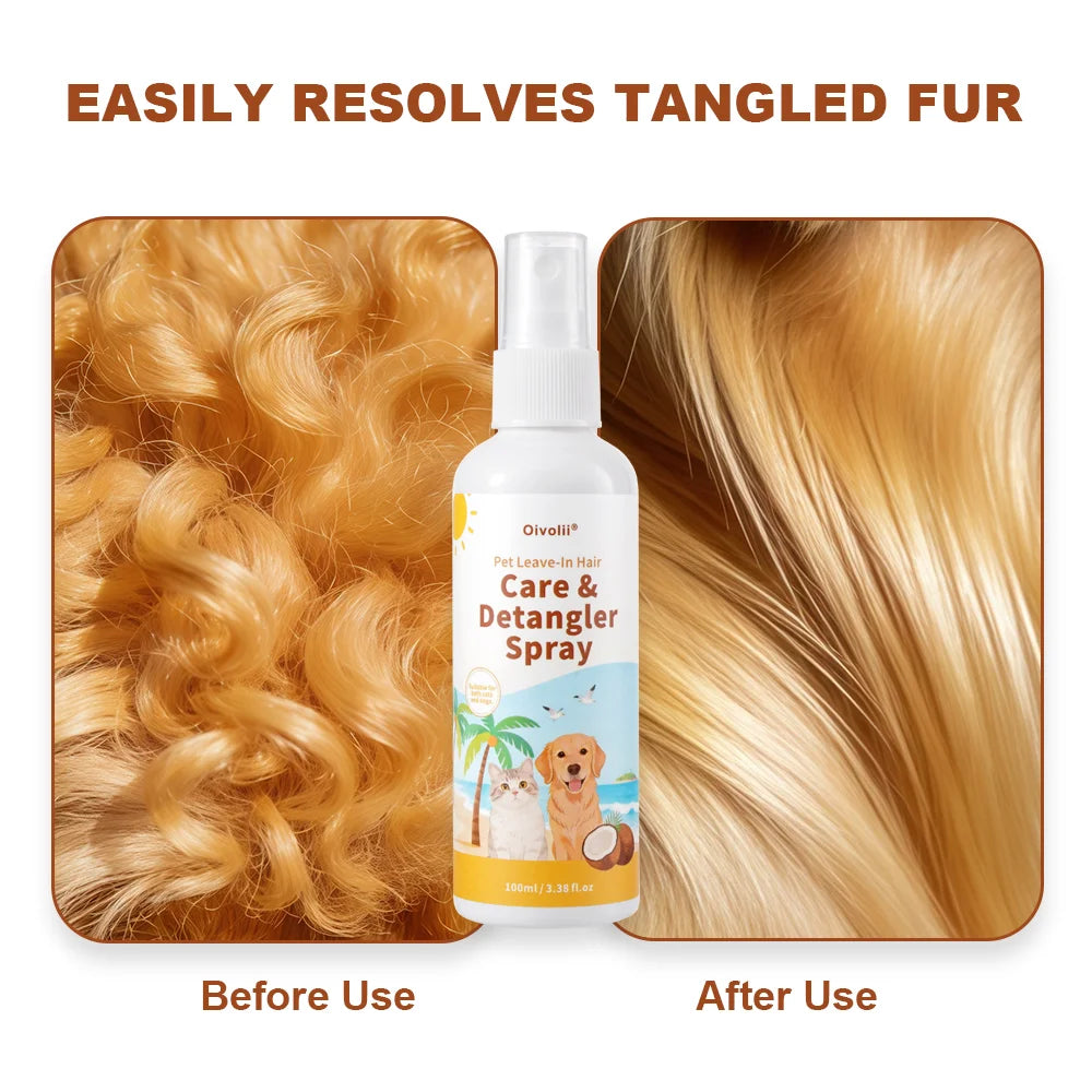 Oatmeal Aloe Pet Conditioner Smooths Prevents Tangling Moisturizing Formula Makes Coat Soft Shiny Long Lasting Fragrance - im