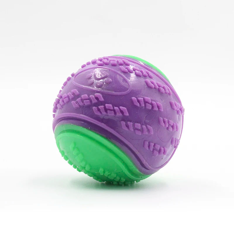 Dogs Interactive Toys Soft TPR Toys for Dog Pet Teeth Cleaning Bite Resistance Squeaky Dog Ball Toy - image 8