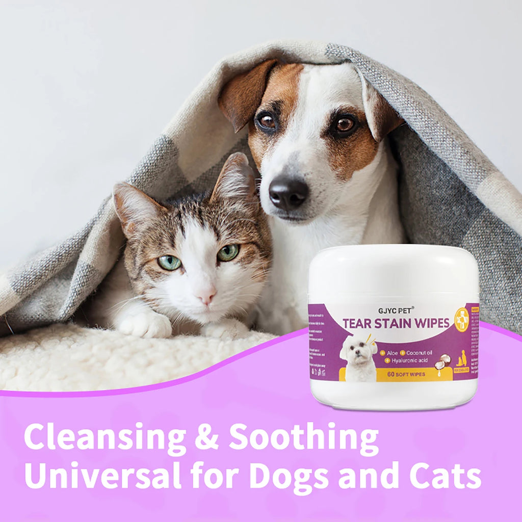 Gentle Pet Eye Wipes - Plant Extracts No Irritation Tear Stain Remover for Cats Dogs - image 5