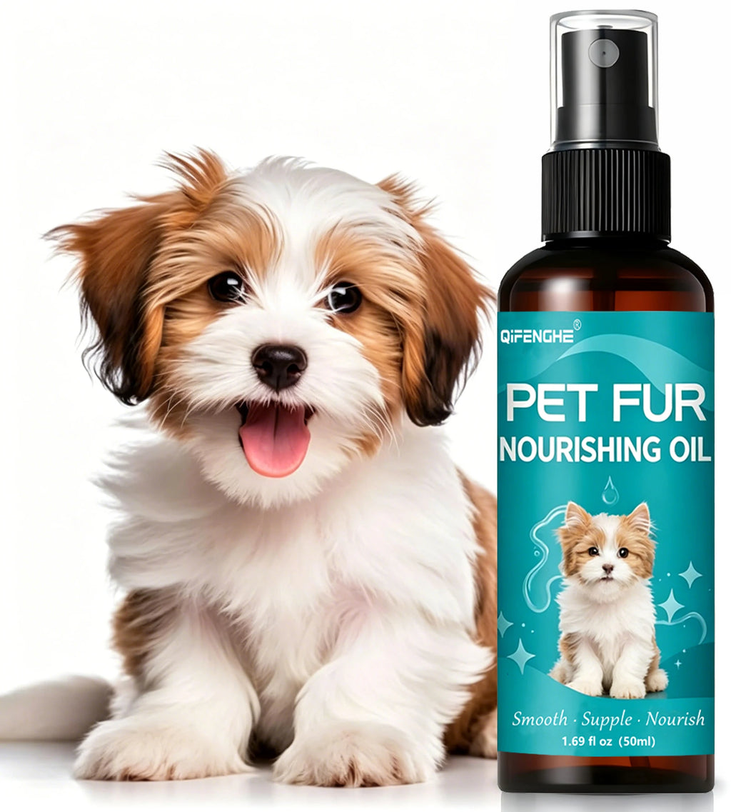 50ml Pet Fur Nourishing Oil, Dog Cat Hair Softener Serum, Leave-In Fur Conditioner for Shin - image 4