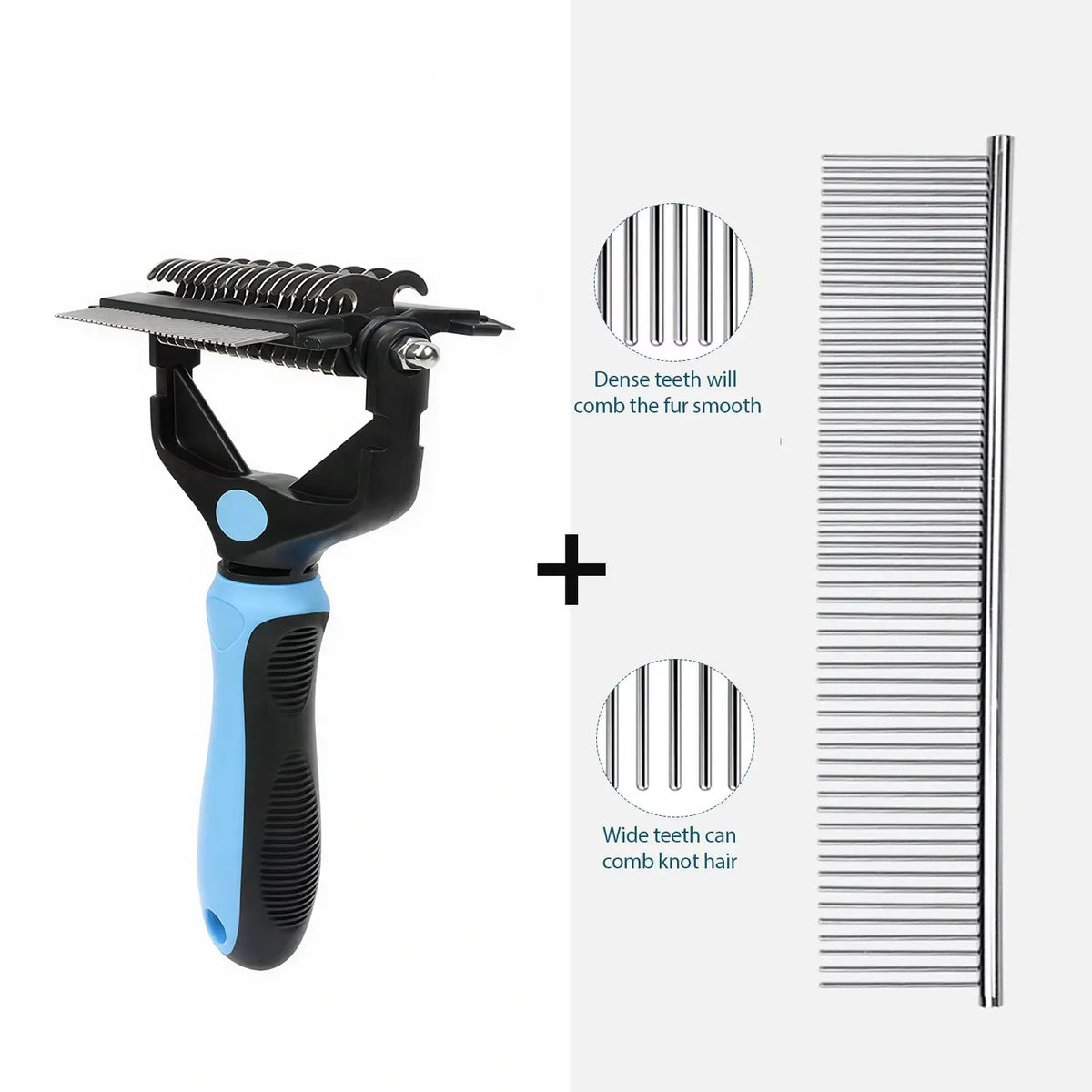 3 In 1 Pet Deshedding Brush Dog Hair Remover Pet Fur Knot Cutter Puppy Cat Comb Brushes Dogs Grooming Shedding Supplies - ima