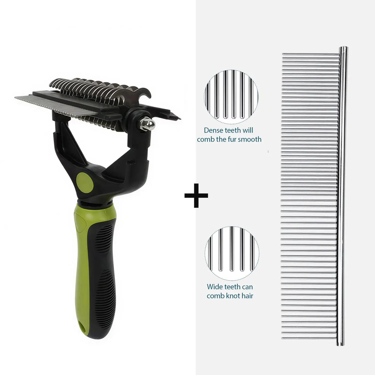 3 In 1 Pet Deshedding Brush Dog Hair Remover Pet Fur Knot Cutter Puppy Cat Comb Brushes Dogs Grooming Shedding Supplies - ima