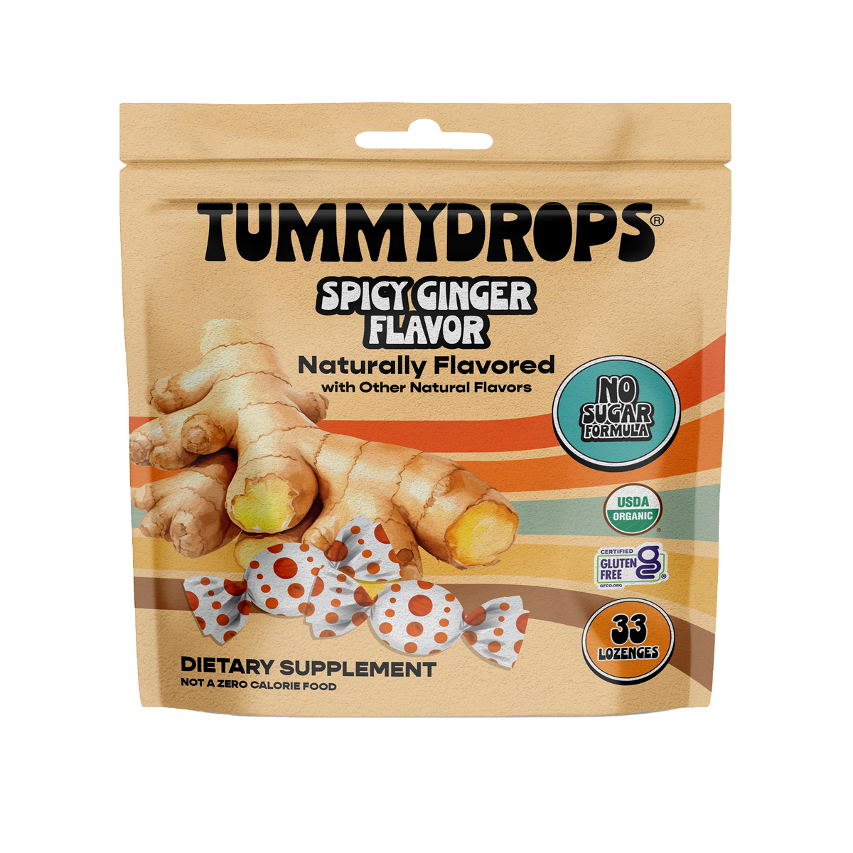 No Sugar Organic Ginger Tummydrops, 33 ct - view 2