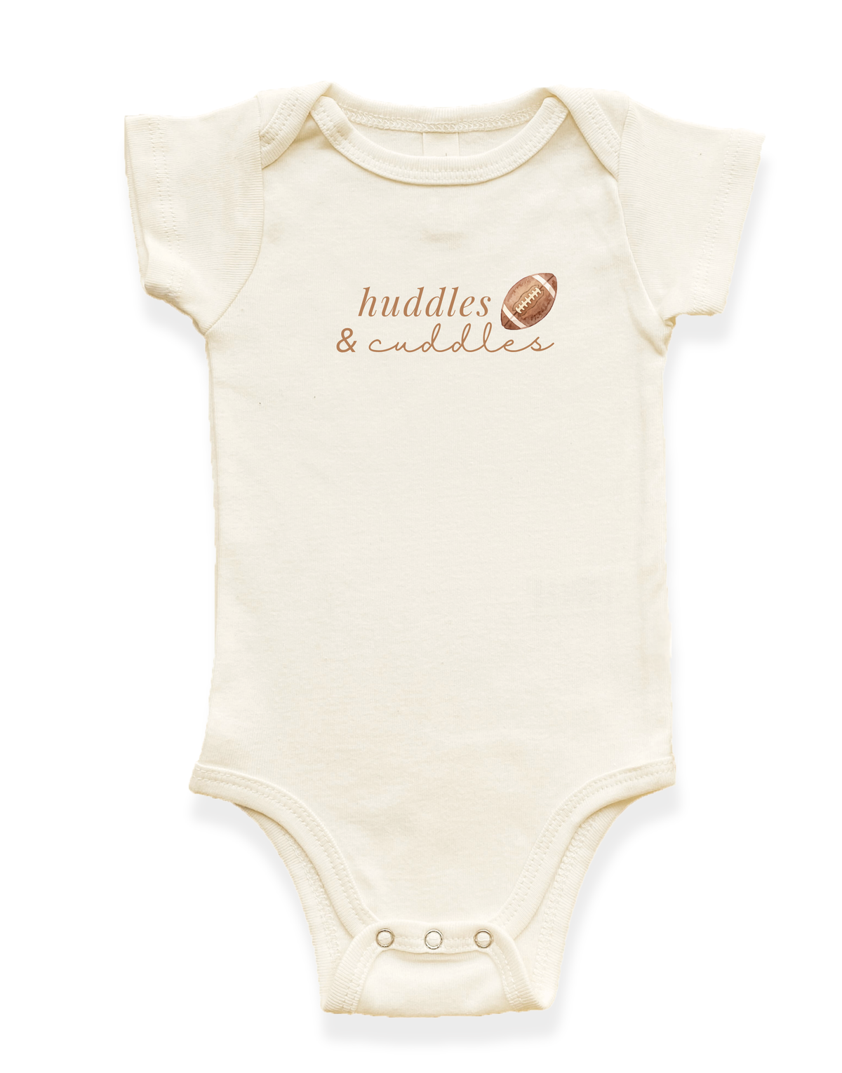Huddles & Cuddles Organic Baby Bodysuit - 0-3M, 3-6M, 6-12M, 12-18M