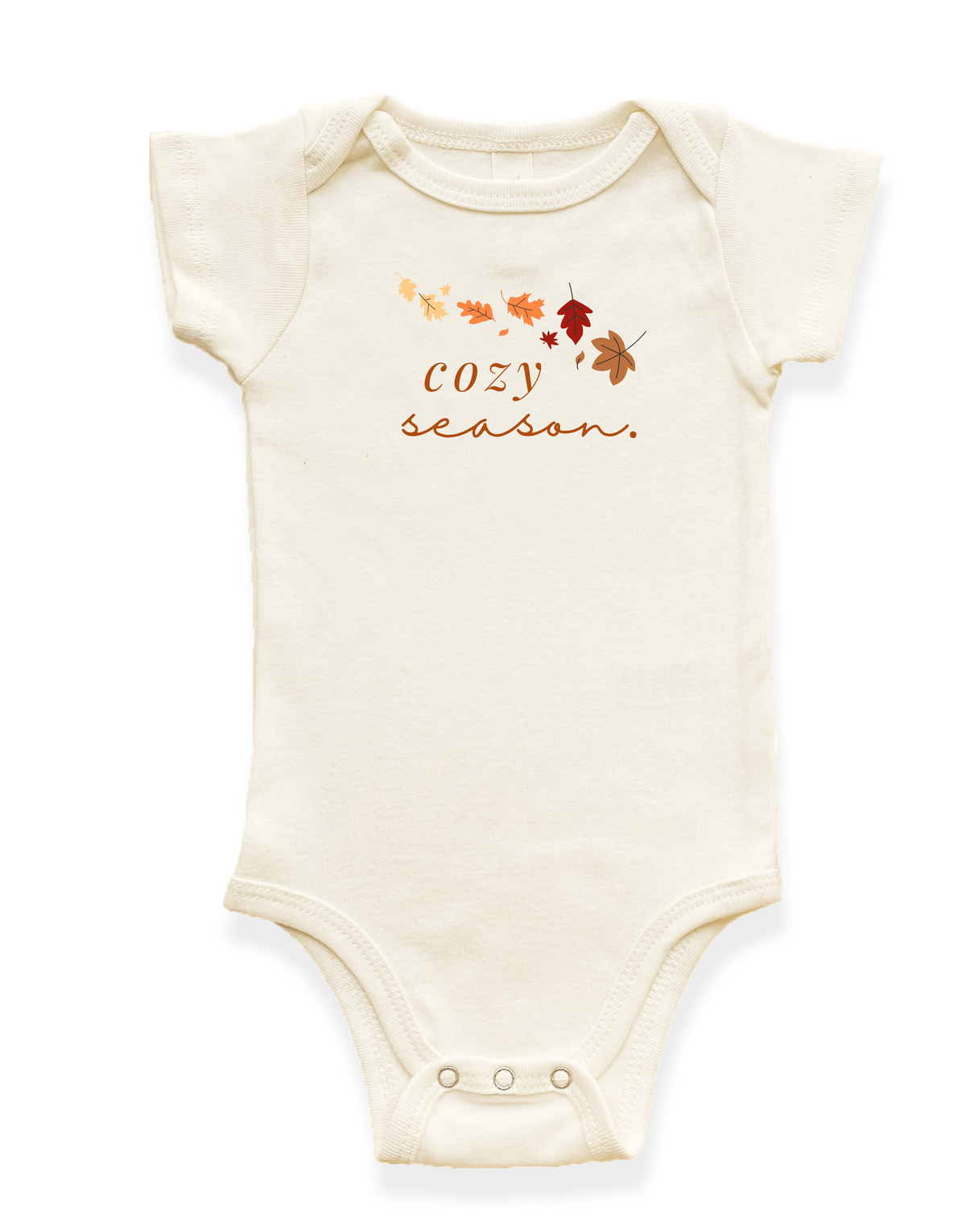 Cozy Season Organic Baby Bodysuit - 0-3M, 3-6M, 6-12M, 12-18M