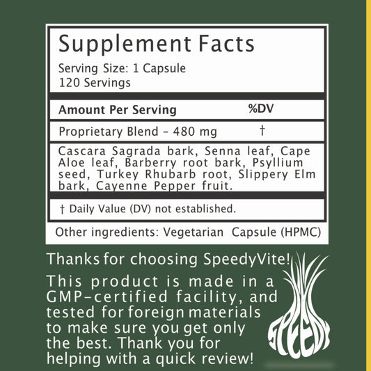 Colon Cleaner (Max Strength) Turkey Rhubarb - 120 Veg Caps - view 2