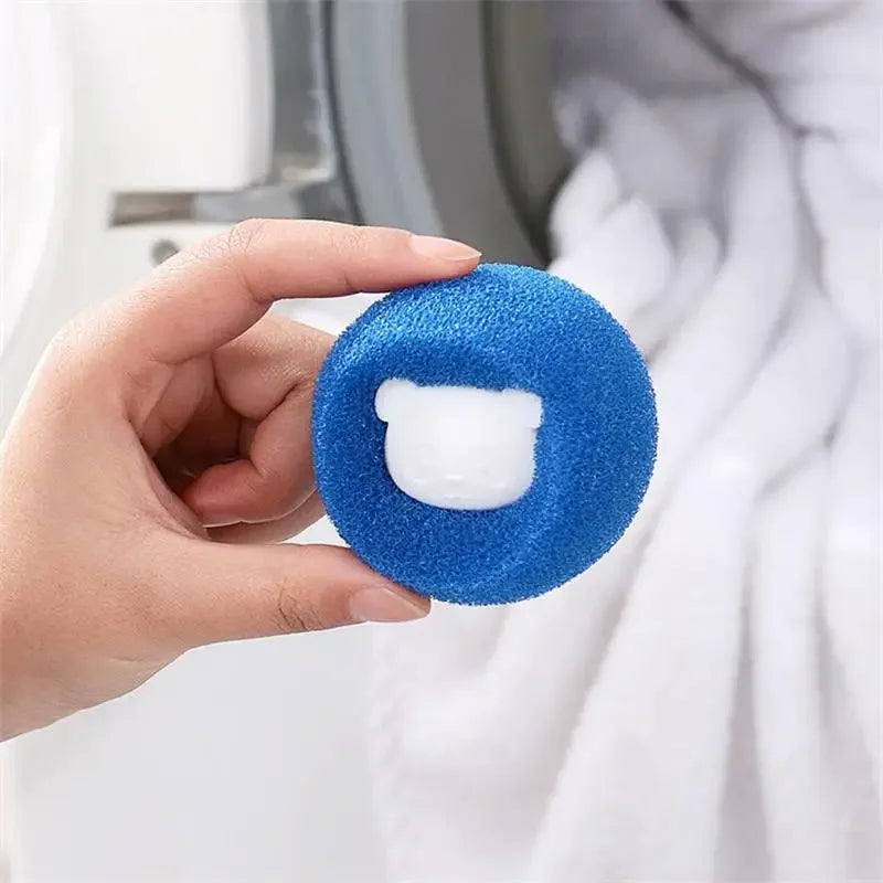Reusable Pet Hair Remover Laundry Balls Sponge Cleaning Balls Washing Machine Lint Catcher For Cat Dog Fur Household Filter -