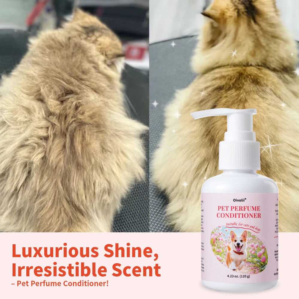 Oatmeal Aloe Pet Conditioner Smooths Prevents Tangling Moisturizing Formula Makes Coat Soft Shiny Long Lasting Fragrance - im