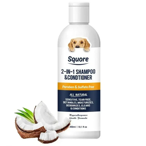 2-in-1 Puppy Shampoo & Conditioner — Natural Moisturizing Formula for Sensitive Skin