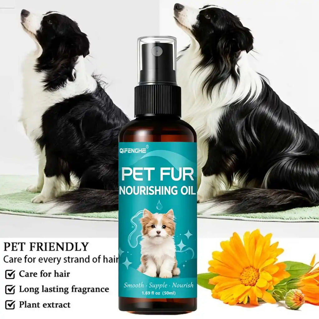 50ml Pet Fur Nourishing Oil, Dog Cat Hair Softener Serum, Leave-In Fur Conditioner for Shin - image 6