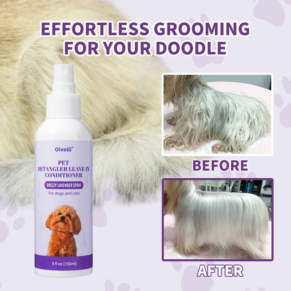 Oatmeal Aloe Pet Conditioner Smooths Prevents Tangling Moisturizing Formula Makes Coat Soft Shiny Long Lasting Fragrance - im