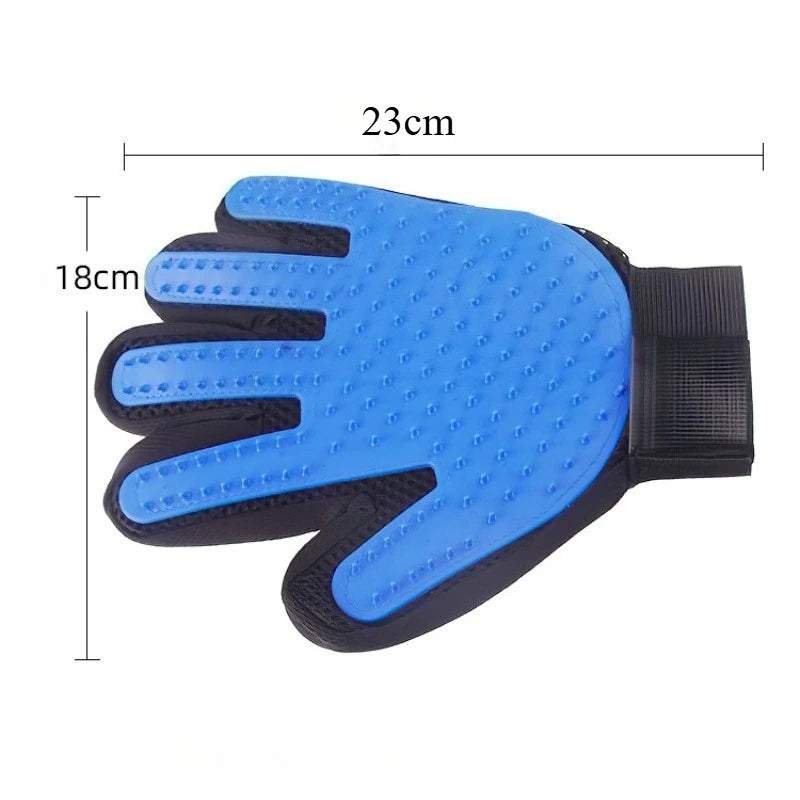 Pet Hair Remover Shower Gloves Puppy Cats Bath Brush Cleaning Silicone Comb Glove Massage Grooming Dogs Supplies - image 3