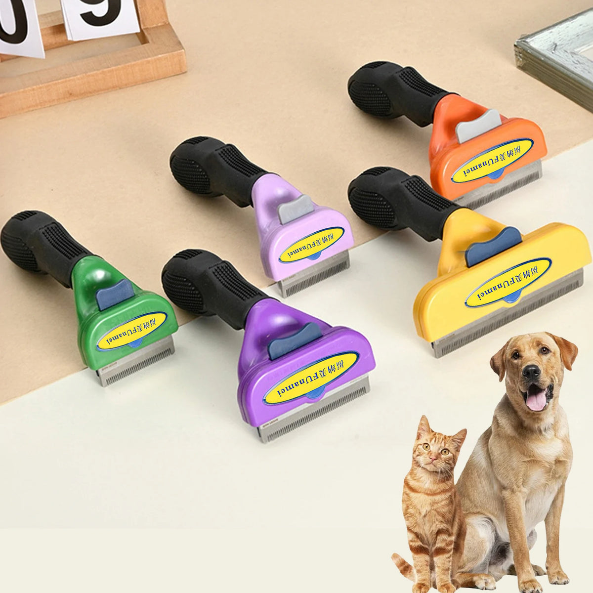 Dog Brush Grooming Accessories Pet Hair Knotting Remover Large Dogs Cat Short Long Hair Anti Lice Combs Cat Hair Care Supplie