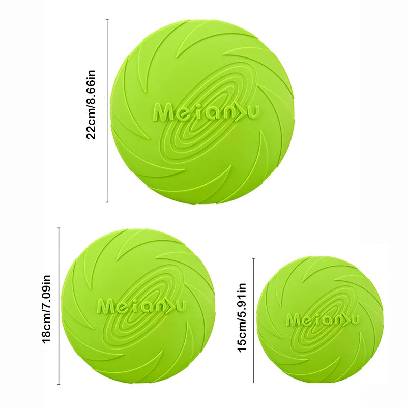 Dog Toys Silicone Flying Disc Fashion Multicolor Resistant Chew Toys Puppy Outdoor Game Trainning Interactive Supplies - imag