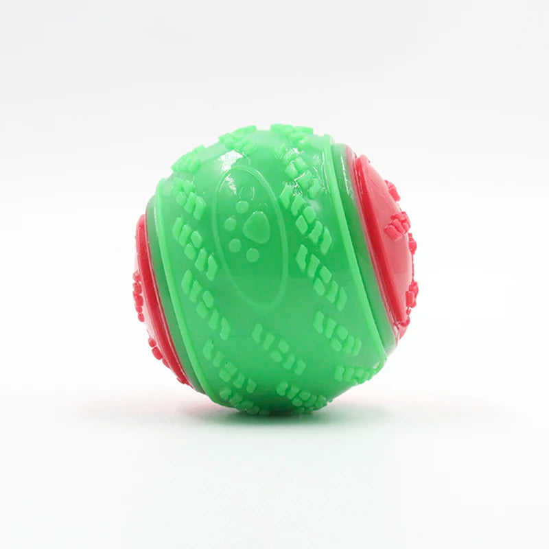 Dogs Interactive Toys Soft TPR Toys for Dog Pet Teeth Cleaning Bite Resistance Squeaky Dog Ball Toy - image 9