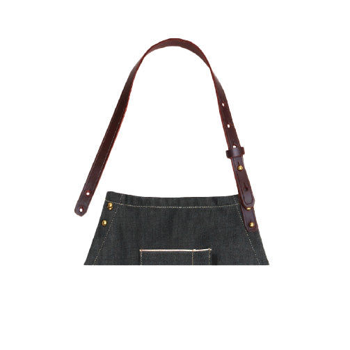 THE SELVEDGE APRON WITH REMOVABLE LEATHER - view 4