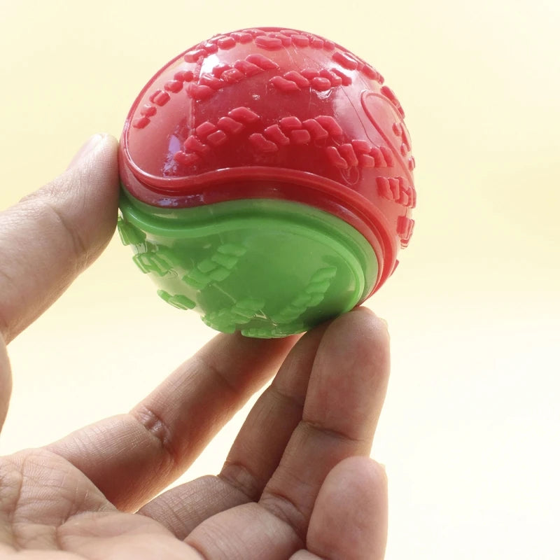 Dogs Interactive Toys Soft TPR Toys for Dog Pet Teeth Cleaning Bite Resistance Squeaky Dog Ball Toy - image 6