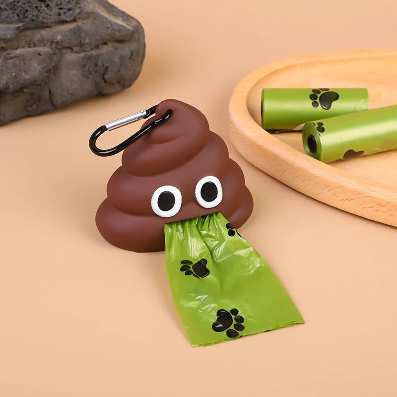 Portable Dog Poop Bag Dispenser with Clip — Funny & Functional Waste Holder