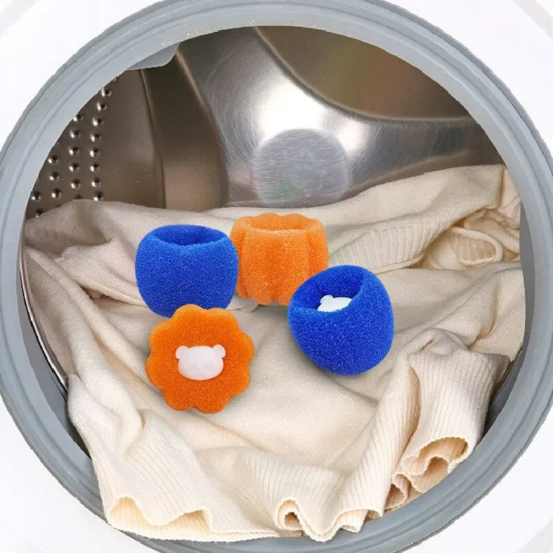 Reusable Pet Hair Remover Laundry Balls Sponge Cleaning Balls Washing Machine Lint Catcher For Cat Dog Fur Household Filter