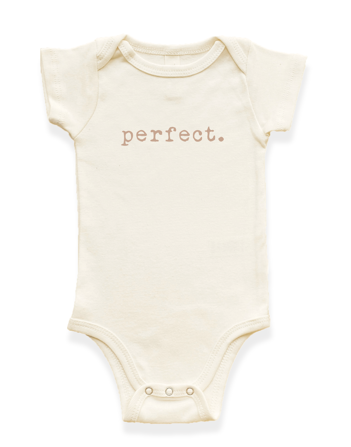 Perfect Organic Cotton Baby Bodysuit - Clay, 0-3M, 3-6M, 6-12M, 12-18M, 18-24M - view 6