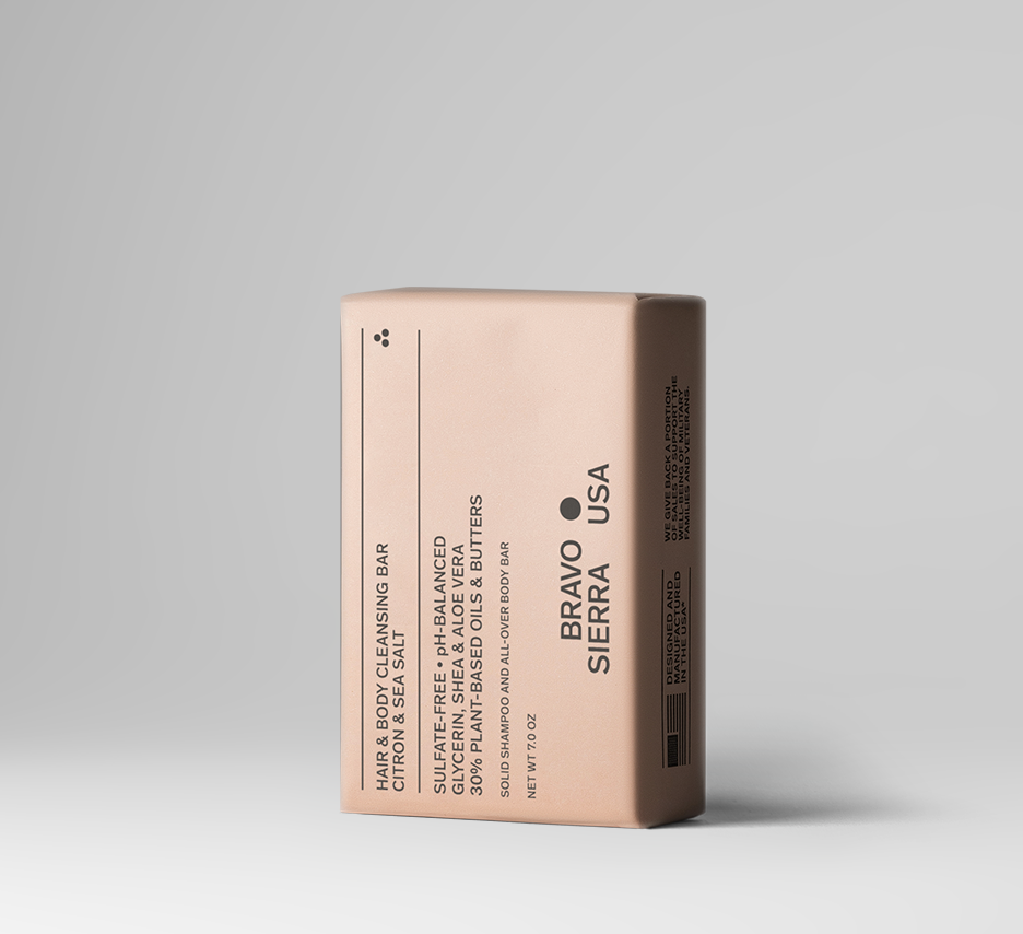 HAIR & BODY CLEANSING BAR - CITRON & SEA SALT - view 2
