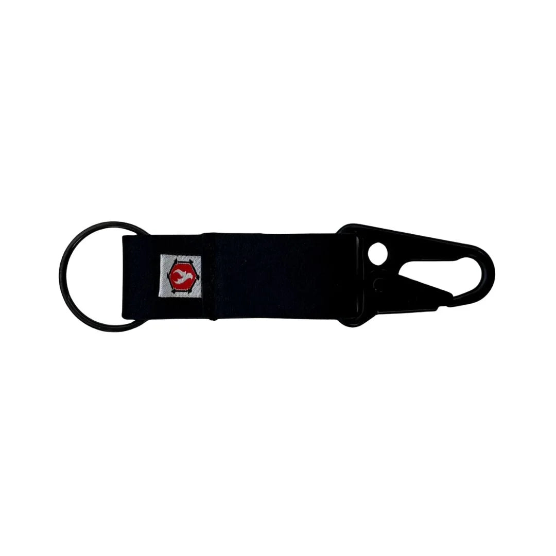 The Chauffeur - Combat Boot Leather  Edition - Durable keychain clip - BLACK BOOT LEATHER