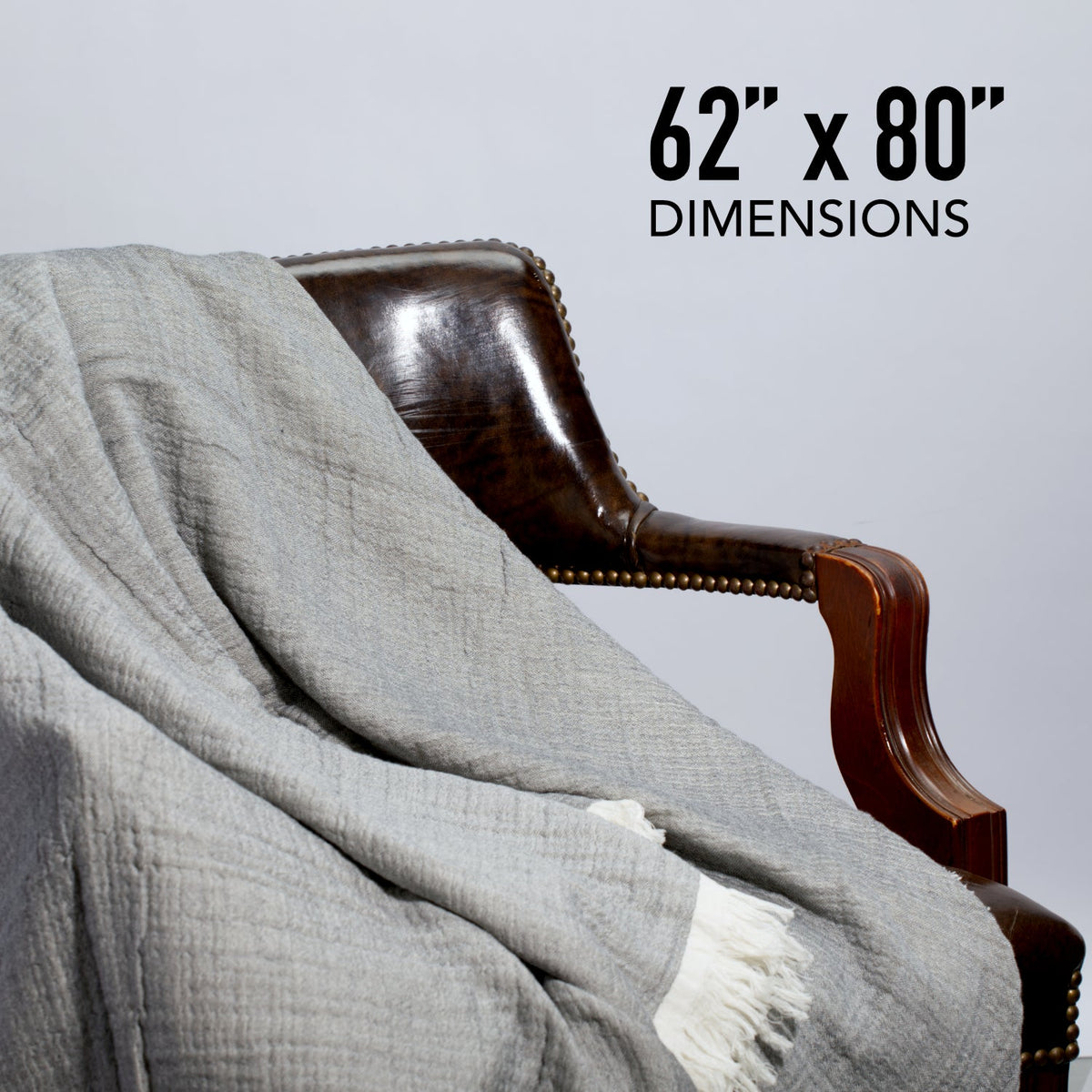 100% Cotton Reversible  Muslin Throw Blankets 60" x 80" - view 2