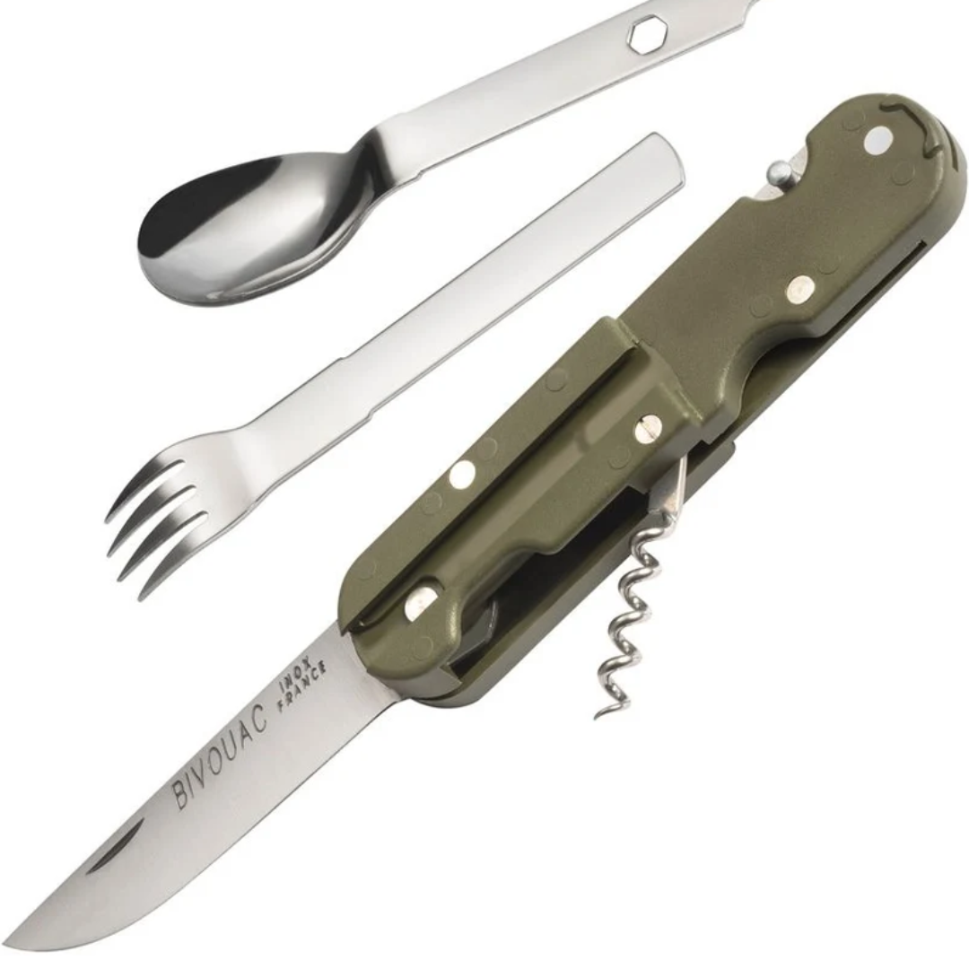 Bivouac French Army Camp Knife - Green TBO056