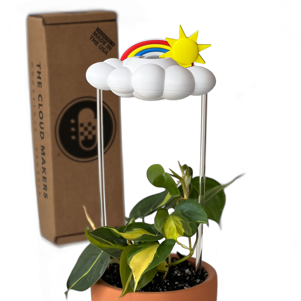 Original Dripping Rain Cloud with Sun and Rainbow Charms - view 4