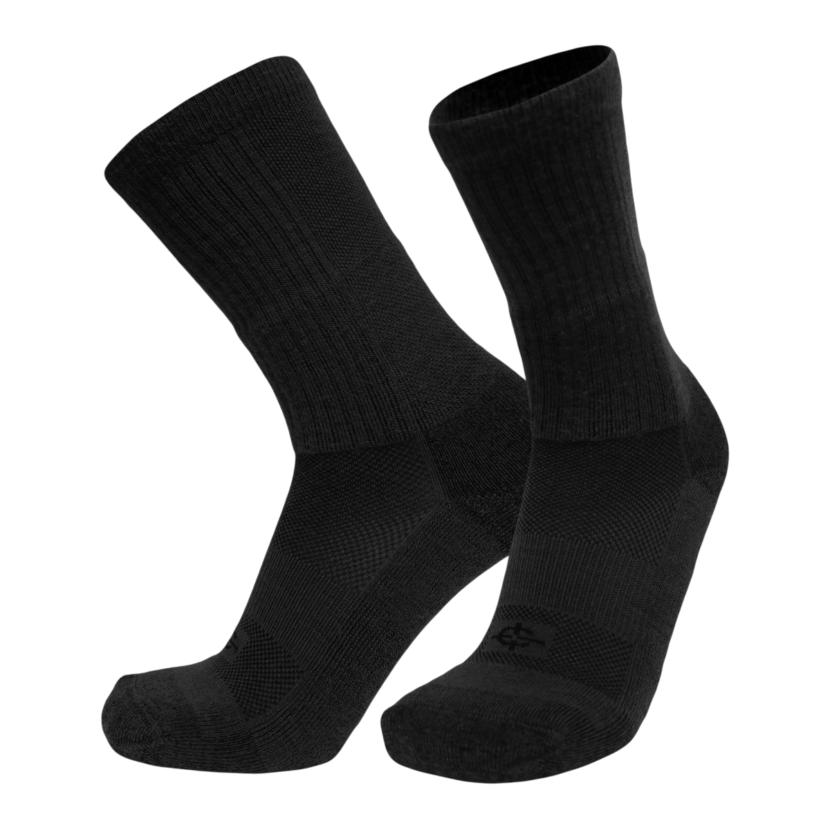 Wool BEAST Crew - LARGE (Men's 9-12, Women's 11+), Black, X-LARGE (Men's 13-15), Medium (Men's 4-8, Women's 5-10)