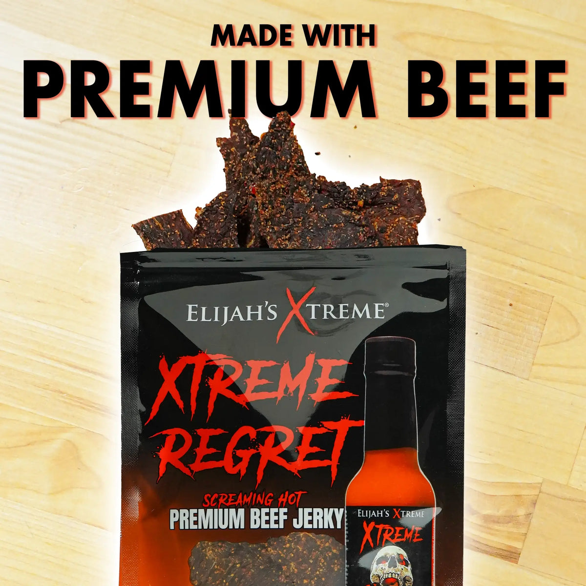 Xtreme Regret Spicy Beef Jerky - 6 bags (1lb) - view 2