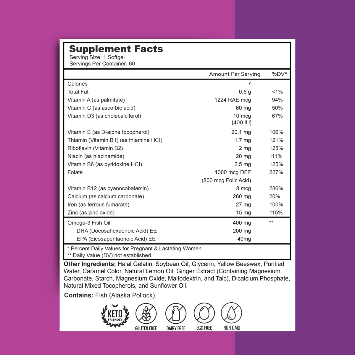 Adult Multivitamins + Collagen Peptides + Prenatal DHA Bundle - view 2