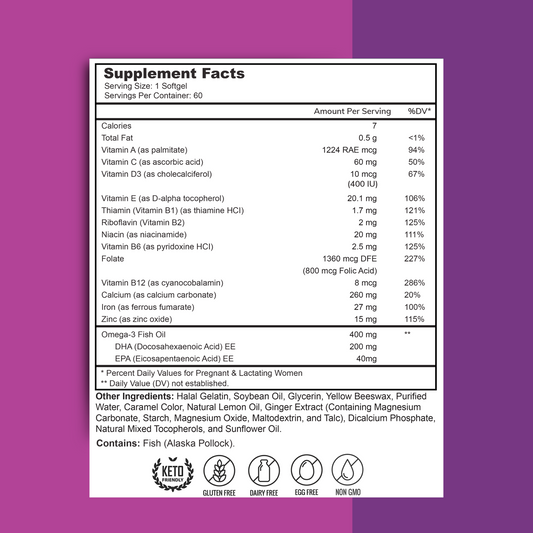 Adult Multivitamins + Collagen Peptides + Prenatal DHA Bundle - view 2