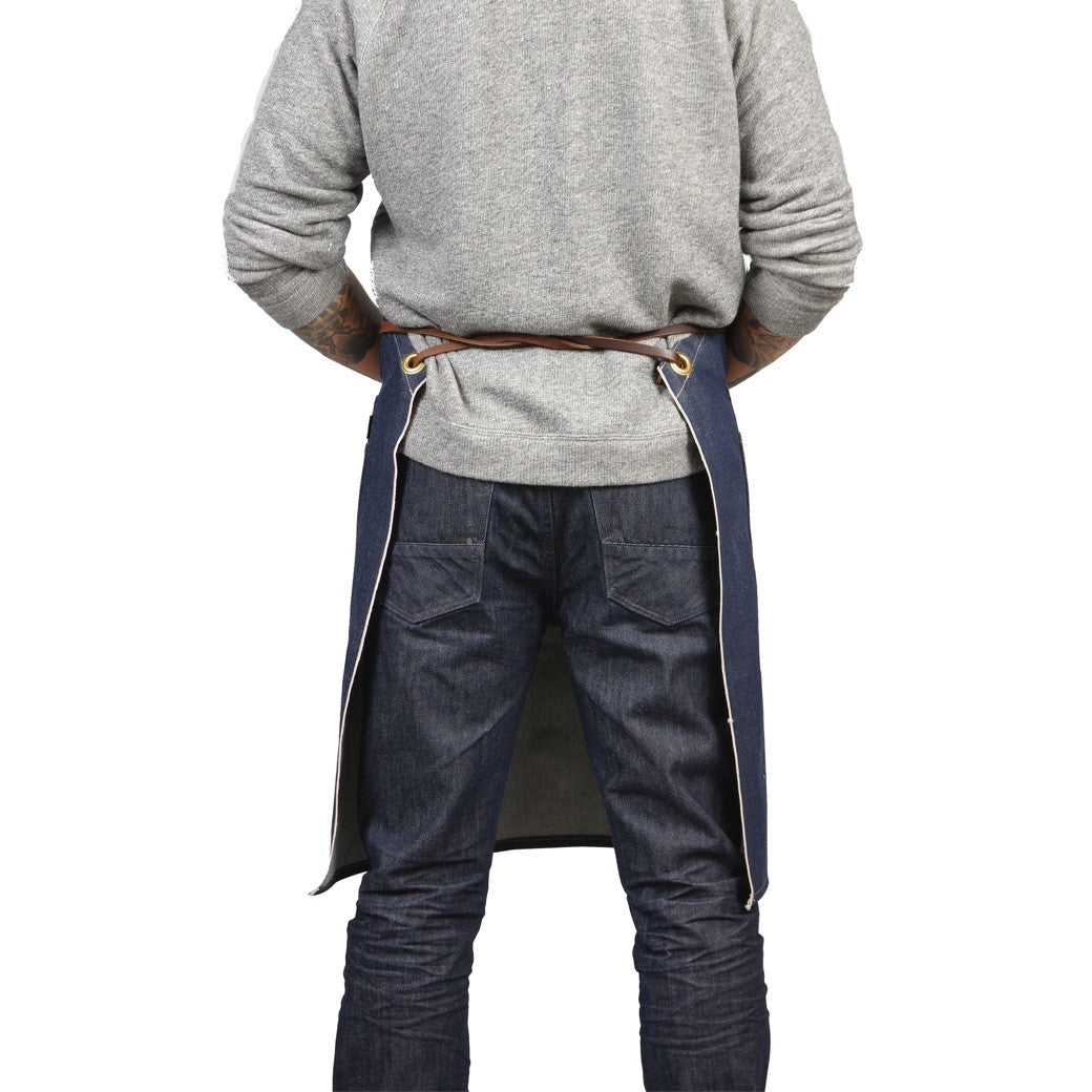THE SELVEDGE APRON WITH REMOVABLE LEATHER - view 6