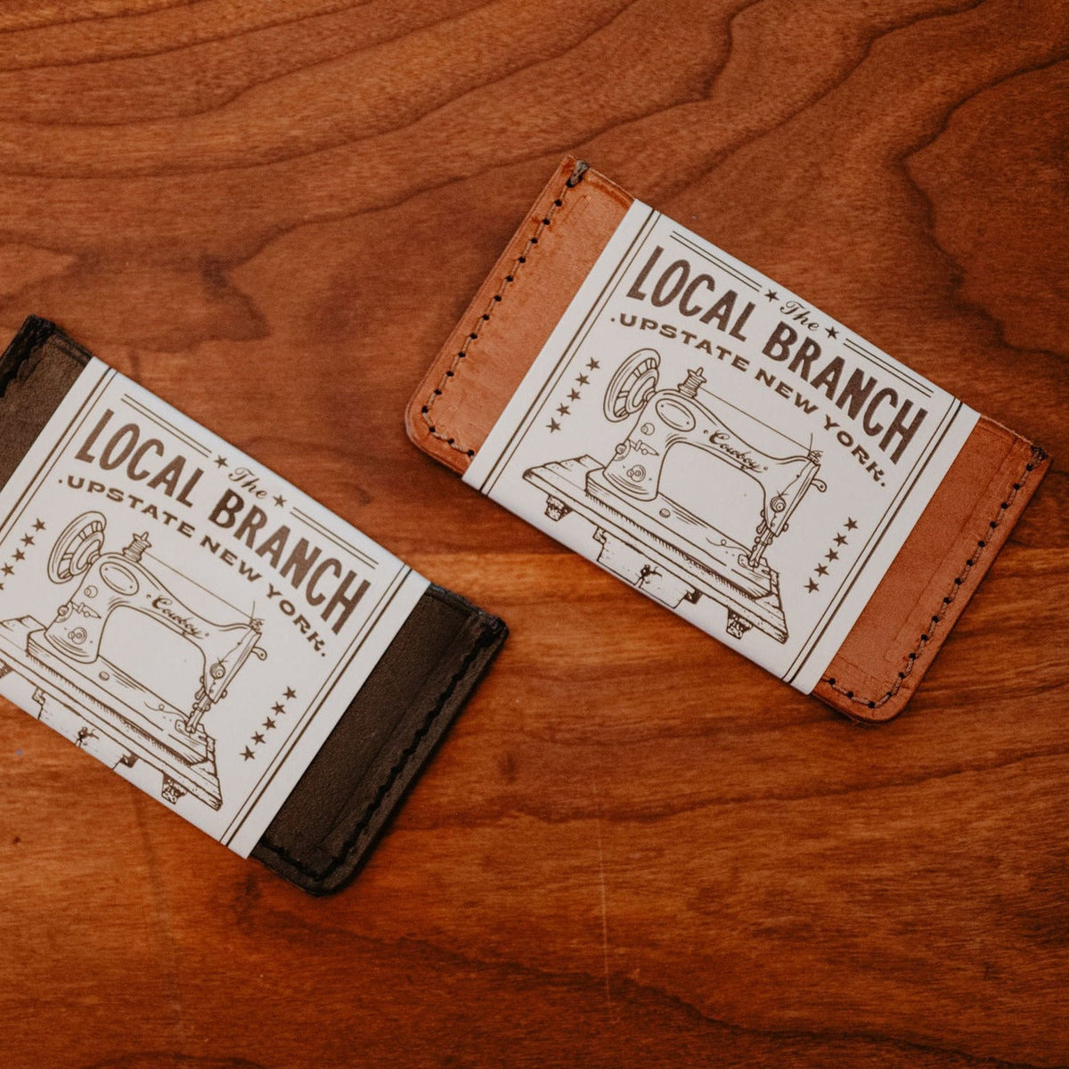 Leather Slip Wallet - USA Made - Caramel - view 4