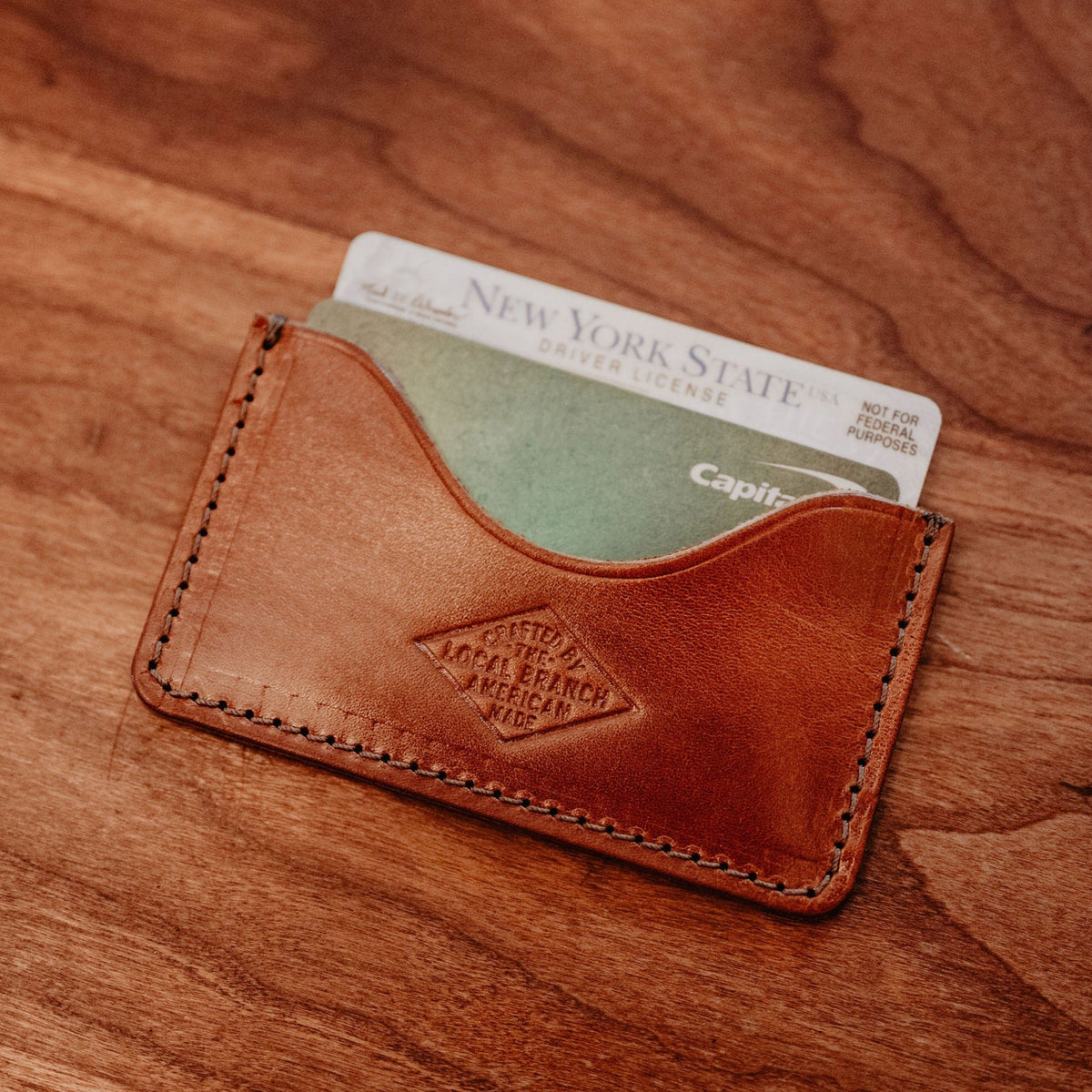 Leather Slip Wallet - USA Made - view 5