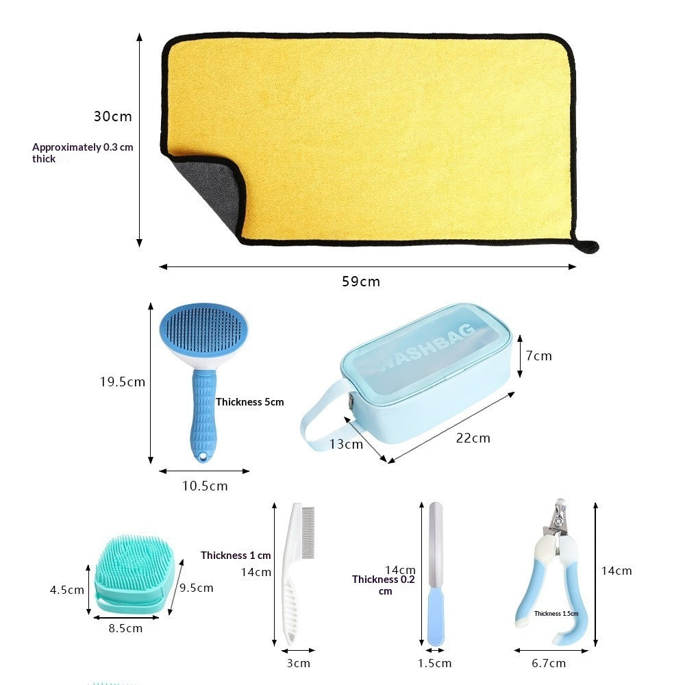 Pet Water-Absorbent Towel Dog Extra-Large Grooming Set - image 3
