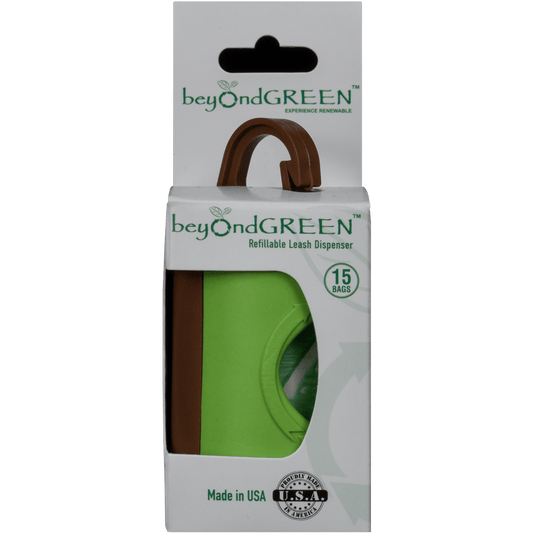 beyondGREEN Dog Waste Bag Leash Dispenser