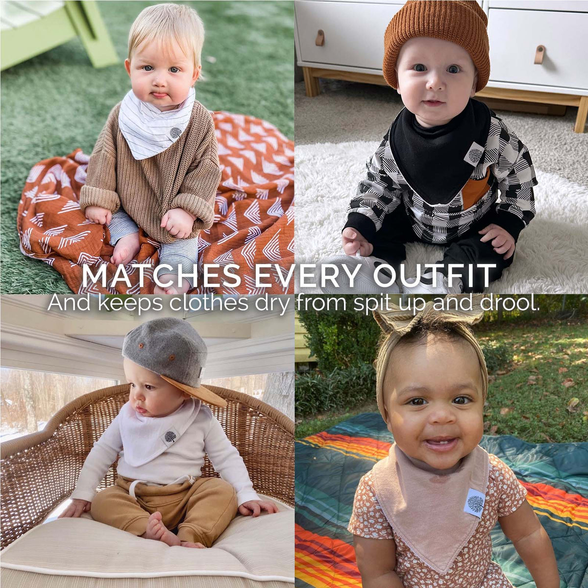 Butterfly Bandana Bib Set (8 pack) — Parker Baby Co.